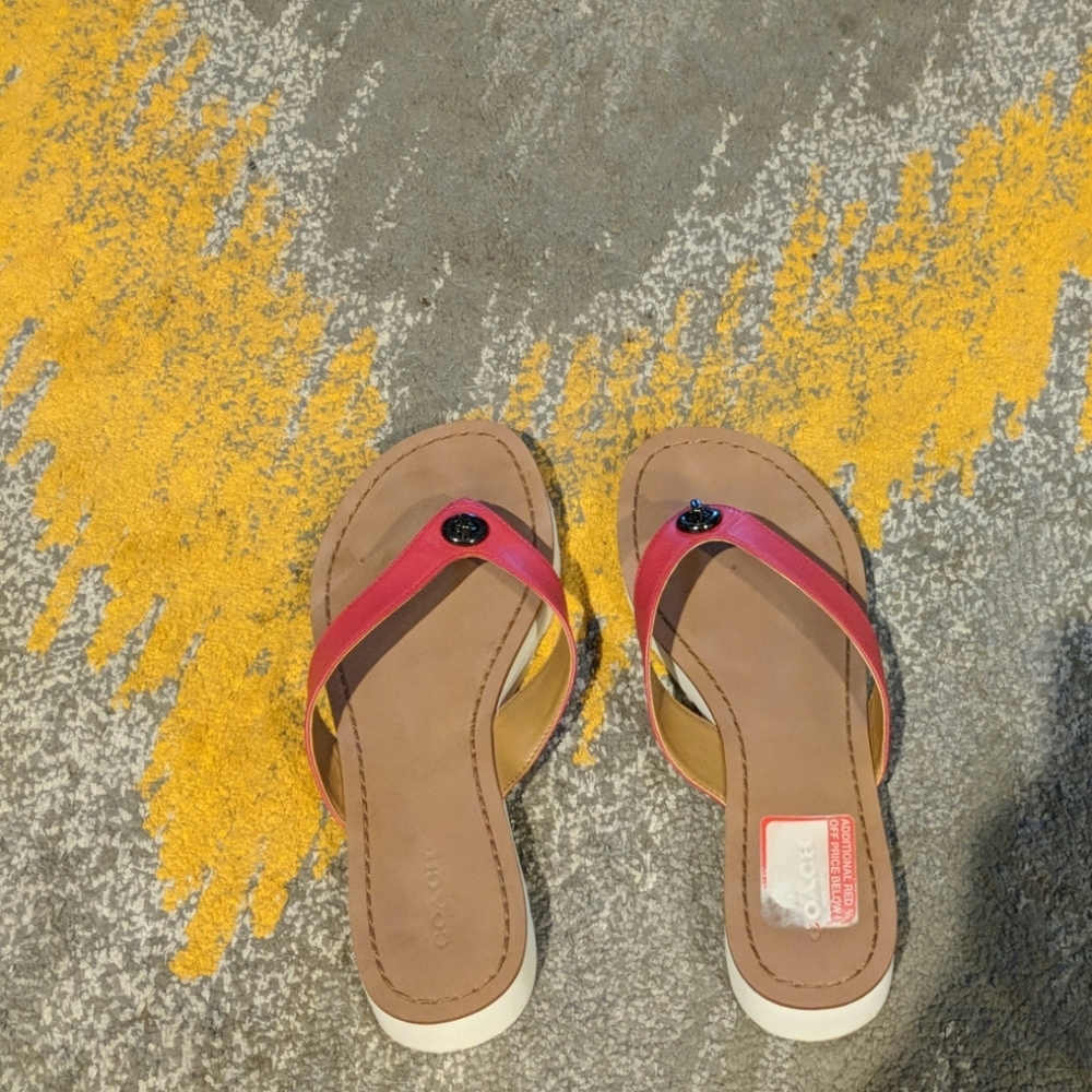 Coach sandals. Size 8